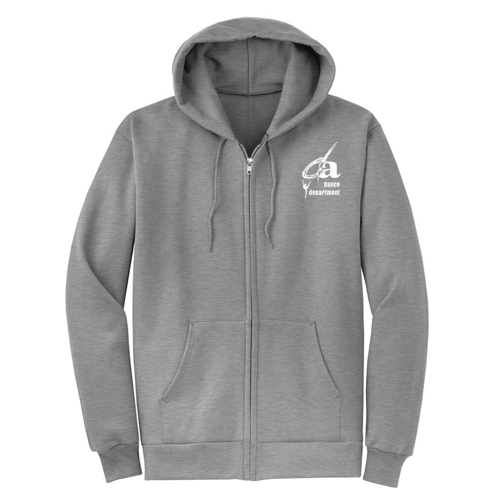 DA Dance Zipper Hoodie (Heather Grey)