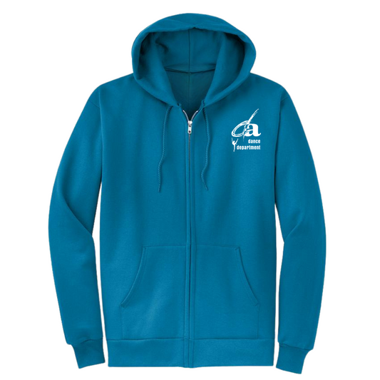 DA Dance Zipper Hoodie (Neon Blue)